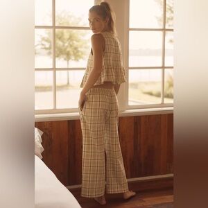 Anthropologie LyreBird Flannel Pants